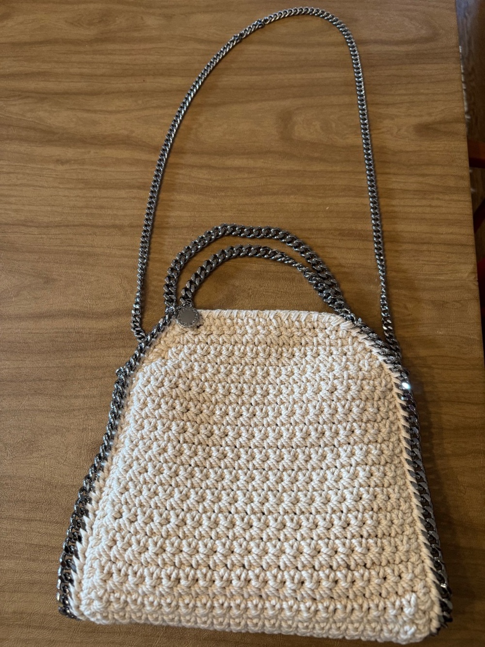 Stella McCartney Falabella Mini tote in Cotton Crochet